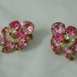 Eisenberg Ice Vintage Rhinestone Earrings